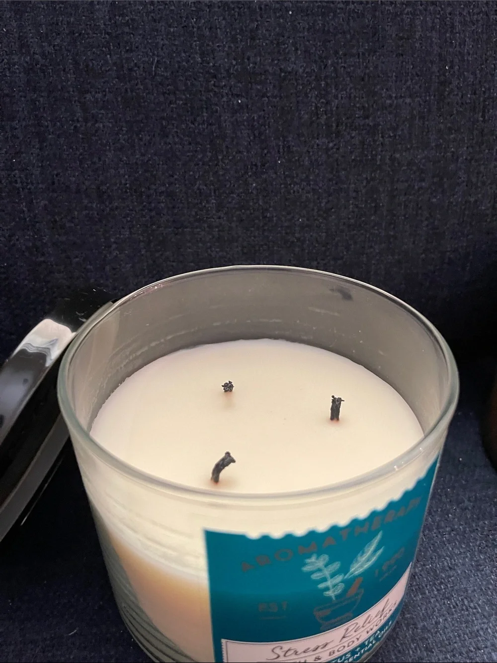 Bath & Body Works Aromatherapy Stress Relief Candle - Eucalyptus + Tea